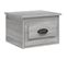 Table De Chevet Murale - Table De Nuit Sonoma Gris 41,5x36x28 Cm