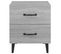 Table De Chevet, Table De Nuit Pour Chambre Salon Sonoma Gris 40x35x47,5 Cm