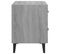 Table De Chevet, Table De Nuit Pour Chambre Salon Sonoma Gris 40x35x47,5 Cm