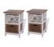 Lot De 2 Tables De Chevet - Tables De Nuit En Bois