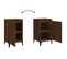 Lot De 2 Tables De Chevet - Tables De Nuit Chêne Marron 40x35x70cm Bois D'ingénierie