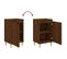 Lot De 2 Tables De Chevet - Tables De Nuit Chêne Marron 40x35x70cm Bois D'ingénierie