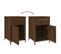 Lot De 2 Tables De Chevet - Tables De Nuit Chêne Marron 40x42x60cm Bois D'ingénierie