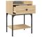 Lot De 2 Tables De Chevet - Tables De Nuit Chêne Sonoma 40,5x31x60cm Bois Ingénierie