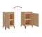 Lot De 2 Tables De Chevet - Tables De Nuit Chêne Sonoma 40x35x70cm Bois D'ingénierie