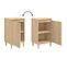 Lot De 2 Tables De Chevet - Tables De Nuit Chêne Sonoma 40x35x70cm Bois D'ingénierie