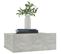 Lot De 2 Tables De Chevet Murales - Tables De Nuit Flottantes Gris Béton 40x30x15 Cm