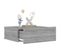 Lot De 2 Tables De Chevet Murales - Tables De Nuit Flottantes Sonoma Gris 40x30x15 Cm