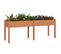 Jardinière - Pot De Fleurs Avec Doublure Marron 203x53x76 Cm Bois Massif Sapin