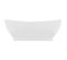 Vasque à Poser Ovale à Trop-plein Blanc Mat 58,5x39cm Céramique