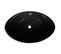 Vasque à Poser Ovale En Céramique Noir Avec Trop Plein 59 X 38,5 Cm