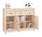 Buffet - Bahut - Meuble De Rangement 100x35x74 Cm Bois Massif De Pin