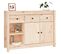 Buffet - Bahut - Meuble De Rangement 100x35x74 Cm Bois Massif De Pin