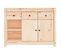 Buffet - Bahut - Meuble De Rangement 100x35x74 Cm Bois Massif De Pin