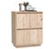 Buffet - Bahut - Meuble De Rangement 60x34x75 Cm Bois Massif De Pin