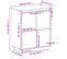 Buffet - Bahut - Meuble De Rangement 60x34x75 Cm Bois Massif De Pin