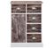 Buffet Avec 10 Tiroirs - Bahut - Meuble De Rangement Marron 113x30x79 Cm Bois