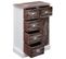 Buffet Avec 10 Tiroirs - Bahut - Meuble De Rangement Marron 113x30x79 Cm Bois