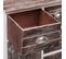 Buffet Avec 10 Tiroirs - Bahut - Meuble De Rangement Marron 113x30x79 Cm Bois