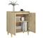 Buffet - Bahut - Meuble De Rangement Avec Pieds En Bois Chêne Sonoma 60x35x70 Cm Aggloméré