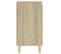 Buffet - Bahut - Meuble De Rangement Avec Pieds En Bois Chêne Sonoma 60x35x70 Cm Aggloméré