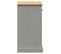 Buffet Avec 3 Tiroirs - Bahut - Meuble De Rangement 113x40x75 Cm Gris Bois Massif De Pin