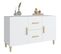 Buffet - Bahut - Meuble De Rangement Blanc 100x36x60 Cm Bois D'ingénierie