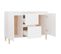 Buffet - Bahut - Meuble De Rangement Blanc 101x35x70 Cm Bois D'ingénierie