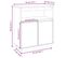 Buffet - Bahut - Meuble De Rangement Blanc 70x34x80 Cm Bois Massif De Pin