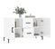 Buffet - Bahut - Meuble De Rangement Blanc Brillant 100x36x60 Cm Bois D'ingénierie