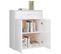 Buffet - Bahut - Meuble De Rangement Blanc Brillant 60x30x75 Cm Bois D'ingénierie