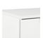 Buffet - Bahut - Meuble De Rangement Blanc Brillant 71 X 35 X 80 Cm Bois D'ingénierie