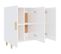 Buffet - Bahut - Meuble De Rangement Blanc Brillant 90x34x80 Cm Bois D'ingénierie