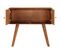 Buffet - Bahut - Meuble De Rangement Bois De Sesham Solide Imprimé Doré 90 X 30 X 77 Cm