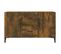 Buffet - Bahut - Meuble De Rangement Chêne Fumé 100x36x60 Cm Bois D'ingénierie