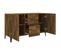 Buffet - Bahut - Meuble De Rangement Chêne Fumé 100x36x60 Cm Bois D'ingénierie