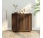 Buffet - Bahut - Meuble De Rangement Chêne Marron 80x40x75 Cm Bois D'ingénierie