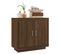 Buffet - Bahut - Meuble De Rangement Chêne Marron 80x40x75 Cm Bois D'ingénierie