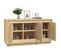 Buffet - Bahut - Meuble De Rangement Chêne Sonoma 102x35x55 Cm Bois D'ingénierie