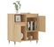 Buffet - Bahut - Meuble De Rangement Chêne Sonoma 60x35x70 Cm Bois D'ingénierie