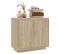 Buffet - Bahut - Meuble De Rangement Chêne Sonoma 80x40x75 Cm Bois D'ingénierie