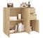 Buffet - Bahut - Meuble De Rangement Chêne Sonoma 91x29,5x75 Cm Bois D'ingénierie