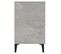 Buffet - Bahut - Meuble De Rangement Gris Béton 100x36x60 Cm Bois D'ingénierie