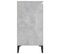 Buffet - Bahut - Meuble De Rangement Gris Béton 104x35x70 Cm Bois D'ingénierie