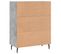 Buffet - Bahut - Meuble De Rangement Gris Béton 69,5x34x90 Cm Bois D'ingénierie