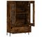 Buffet Haut - Bahut - Meuble De Rangement Chêne Fumé 69,5x31x115 Cm Bois D'ingénierie