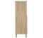 Buffet Haut - Bahut - Meuble De Rangement Chêne Sonoma 60x36x110 Cm Bois D'ingénierie