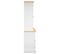 Buffet Haut - Bahut - Meuble De Rangement Corona Blanc 112x43x196 Cm Bois Massif Pin Mexicain