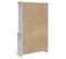 Buffet Haut - Bahut - Meuble De Rangement Corona Blanc 112x43x196 Cm Bois Massif Pin Mexicain