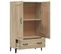 Buffet Haut - Bahut - Meuble De Rangement Chêne Sonoma 70x31x115 Cm Bois D'ingénierie